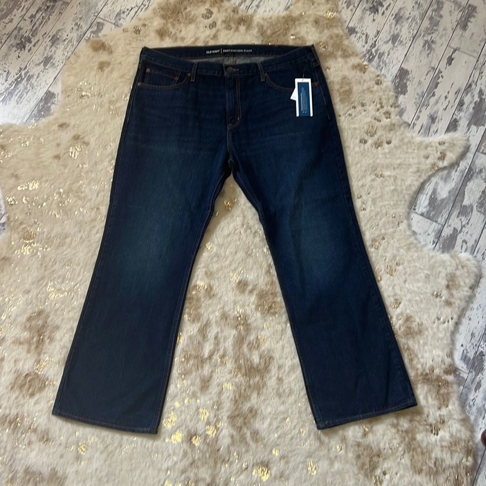 NWT Old Navy Boot Cut Dark Wash 40x30💗